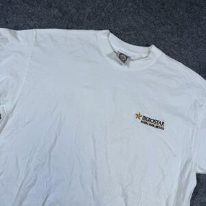 Yachtclub Shirt Mens XL White Iberostar Riviera Maya Mexico Embroidered Tee